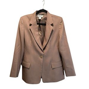 Pendleton Women's Tan Blazer jacket 100 Virgin Wool sz 12P
pockets lined